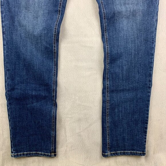 Barbell Apparel Mens Pants 32 Blue Denim Jeans Slim Fit Tapered Stretch 32x34 - Picture 3 of 11